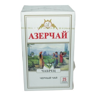 Чай Азерчай черный с чабрецом 25пак в конверте